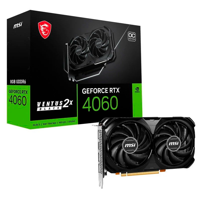 VGA MSI RTX 4060 VENTUS 2X 8 BLACK 