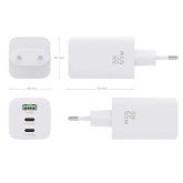 CARGADOR AISENS ASCH-65W3P041-W 2XUSB TIPO-C 65W