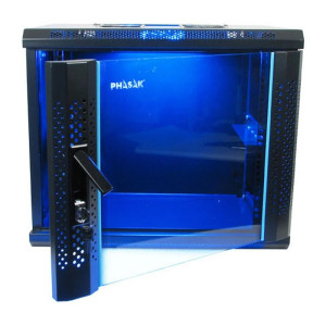 ARMARIO MURAL 19" PHASAK 6U PHO 2106 600X450 PTA.DE CRISTAL