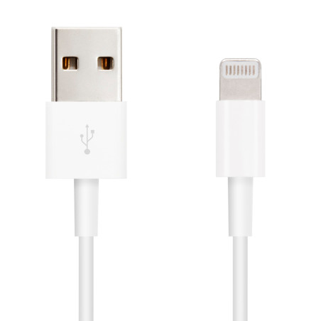 CABLE NANOCABLE USB USB 2.0 LIGHTNING 2M/ BLANCO