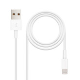 CABLE NANOCABLE USB USB 2.0 LIGHTNING 2M/ BLANCO