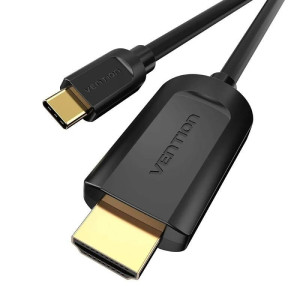 CABLE VENTION ONVERSOR USB TIPO-C MACHO A HDMI MACHO1.5M NEG