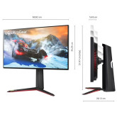 MONITOR LG 27" 27GP95RP-B 4K 1MS 160HZ IPS REGULABLE EN 