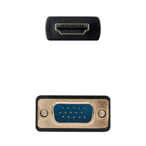 CABLE CONVERSOR NANOCABLE HDMI MACHO A VGA MACHO 1.8M NEGRO