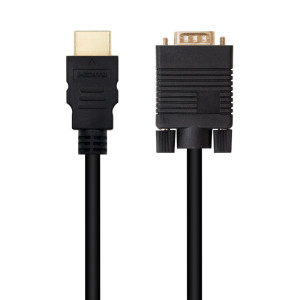 CABLE CONVERSOR NANOCABLE HDMI MACHO A VGA MACHO 1.8M NEGRO