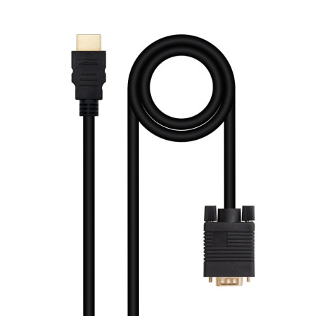 CABLE CONVERSOR NANOCABLE HDMI MACHO A VGA MACHO 1.8M NEGRO