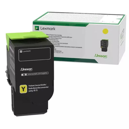 TONER LEXMARK ORIG.CS421/CS521/CS622/CX421 AMARILLO