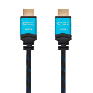 CABLE HDMI NANOCABLE 2.0 HDMI MACHO HDMI MACHO 5M NEGRO/ AZU