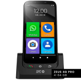 TELEFONO SPC MOVIL SENIOR ZEUS PRO 4G  5.5" 64GB NEGRO