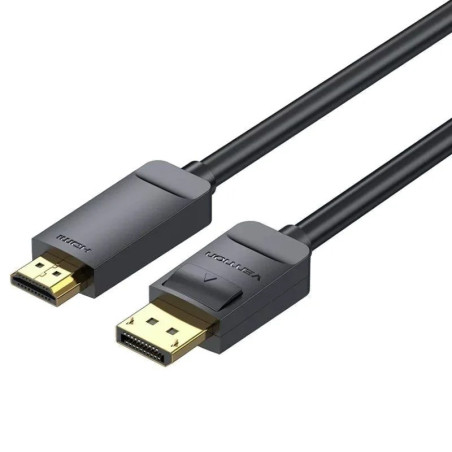 CABLE VENTION DISPLAYPORT MACHO - HDMI 4K MACHO 2M  NEGRO