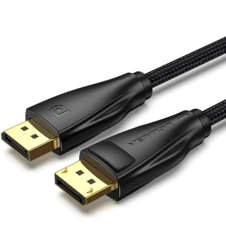 CABLE VENTION DISPLAYPORT 1.4 8K MACHO - MACHO 1.5M NEGRO