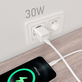 CARGADOR AISENS ASCH-30W1P035 1XUSB TIPO-C 30W BLANCO