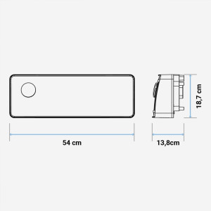 SPLIT DE BAÑO MELIDE 4020W WIFI BLANCO