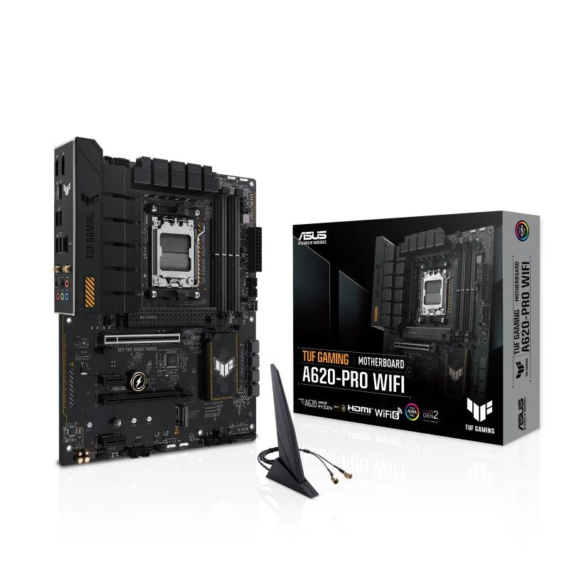 PLACA BASE ASUS TUF GAMING A620M-PRO WIFI AM5 MATX 4XDDR5