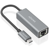 ADAPT.AISENS USB 3.0 TIPO-C MACHO RJ45 HEMBRA 15CM GRIS