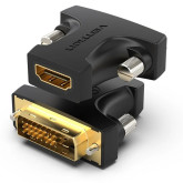 ADAPTADOR VENTION HDMI HEMBRA A DVI (24+1) MACHO NEGRO AILB0