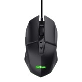 RATON TRUST GAMING GXT 109 FELOX 6400DPI  25036  NEGRO