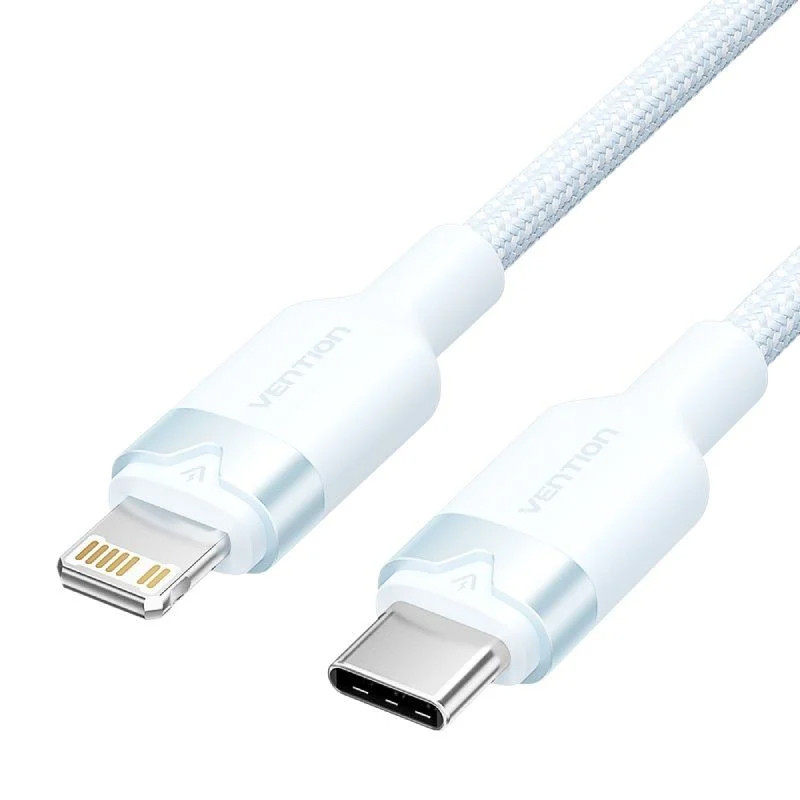 CABLE VENTION LIGHTNING USB TIPO-C LIGHTNING MACHO 2M AZUL