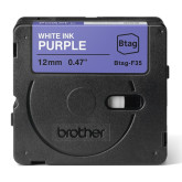 CINTA BROTHER DOMESTICA ORIG. BTAG F35 BLANCO/MORADO 12MM 4M