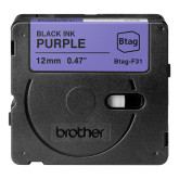 CINTA BROTHER DOMESTICA ORIG. BTAG F31 NEGRO/MORADO 12MM 4M