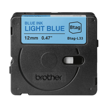 CINTA BROTHER DOMESTICA ORIG. BTAG L33 AZU/AZUL CLAR.12MM 4M