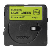 CINTA BROTHER DOMESTICA ORIG. BTAG G31 NEGRO/VERDE 12MM 4M