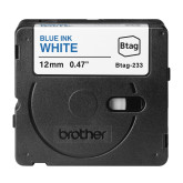 CINTA BROTHER DOMESTICA ORIG. BTAG 233 AZUL/BLANCO 12MM 4M