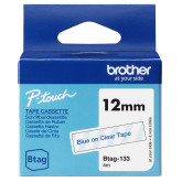 CINTA BROTHER DOMESTICA ORIG. BTAG 133 AZUL/TRANSP.12MM 4M