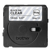 CINTA BROTHER DOMESTICA ORIG. BTAG 131 NEGRO/TRANSP.12MM 4M