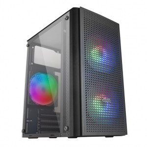 CAJA PC MARS GAMING CAJA MICRO-ATX MC300 BLACK