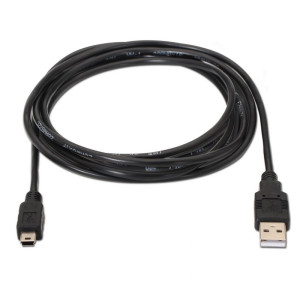 CABLE AISENS USB 2.0 MACHO A MINI B MACHO 1.8M NEGRO