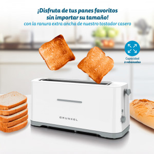 TOSTADOR DE RANURA EXTRA ANCHA GRUNKEL TS-40EASYTOAST