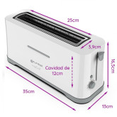 TOSTADOR DE RANURA EXTRA ANCHA GRUNKEL TS-40EASYTOAST