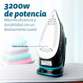 PLANCHA DE VAPOR GRUNKEL PL-3200ANODICED