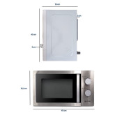 MICROONDAS DE 20L DE CAPACIDAD GRUNKEL MW-20INOX