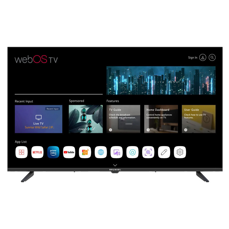 TV GRUNKEL 43" LED DE 109CM 4K UHD WEBOS LED-4300PBW
