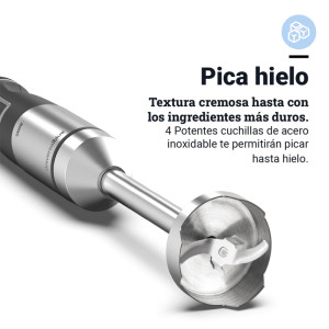 BATIDORA DE MANO TWISTY 7230XLTOTAL 2300W PICADOR NEGRO+INOX