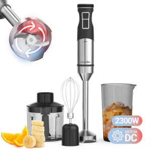 BATIDORA DE MANO TWISTY 7230XLTOTAL 2300W PICADOR NEGRO+INOX