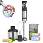 BATIDORA DE MANO TWISTY 7150XLTOTAL 1200W PICADOR NEGRO+INOX