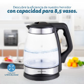 HERVIDOR DE AGUA DEPOSITO CRISTAL GRUNKEL HV-16CRISTAL