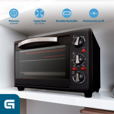 HORNO ELECTRICO DE 28L DE CAPACIDAD GRUNKEL HR-28NRM