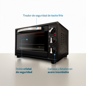 HORNO ELECTRICO DE 23L DE CAPACIDAD GRUNKEL HR-23HN