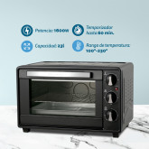 HORNO ELECTRICO DE 23L DE CAPACIDAD GRUNKEL HR-23HN