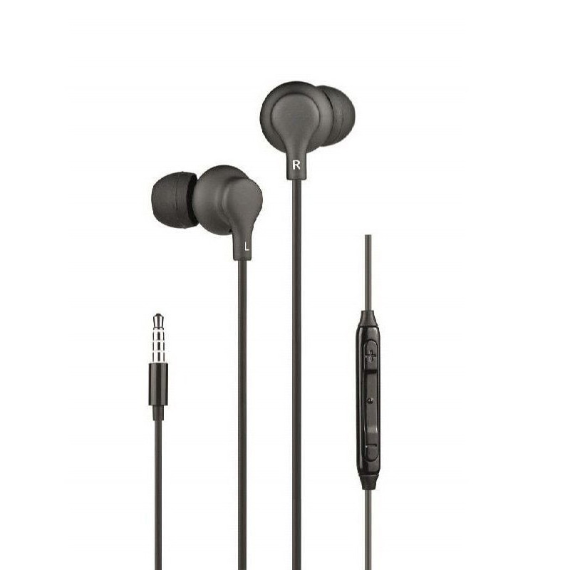 AURICULARES DAEWOO INTRAUDITIVOS  MICRÓFONO DW2014 NEGRO