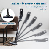 ASPIRADOR VERTICAL CON CEPILLO GIRATORIO GRUNKEL ASP-ROLLER