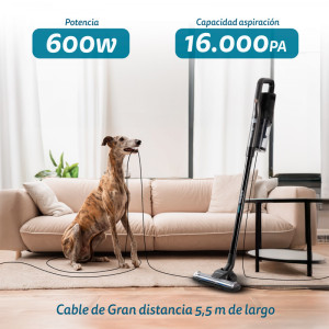 ASPIRADOR VERTICAL CON CEPILLO GIRATORIO GRUNKEL ASP-ROLLER