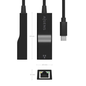 ADAPT.AISENS USB TIPO-C - RJ45 1000MBPS   A106-0765 