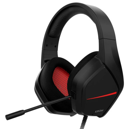 AURICULAR KROM GAMING KOPA MOVE  MICRÓFONO NEGRO
