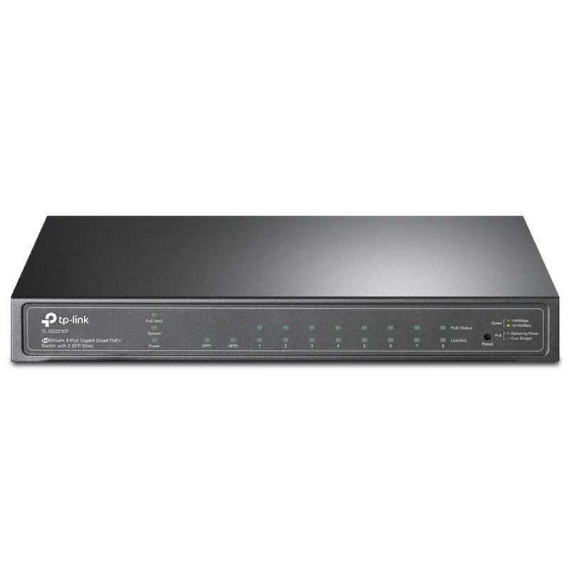 SWITCH TP-LINK SMART 10 PUERTOS 10/100/1000 POE SG2210P