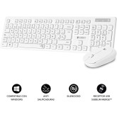 TECLADO+RATON SUBBLIM BUSINESS SLIM INALAMBRICO BLANCO